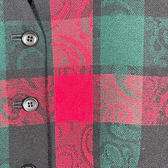 Vintage Pendleton Plaid Wool Vest Skirt Set Made in USA Size 12 - Picture 9 of 13